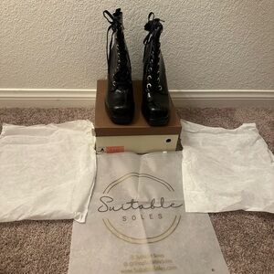 NEW - Suitable Soles - Obsidian Bootie - Black - Size 13/EU44